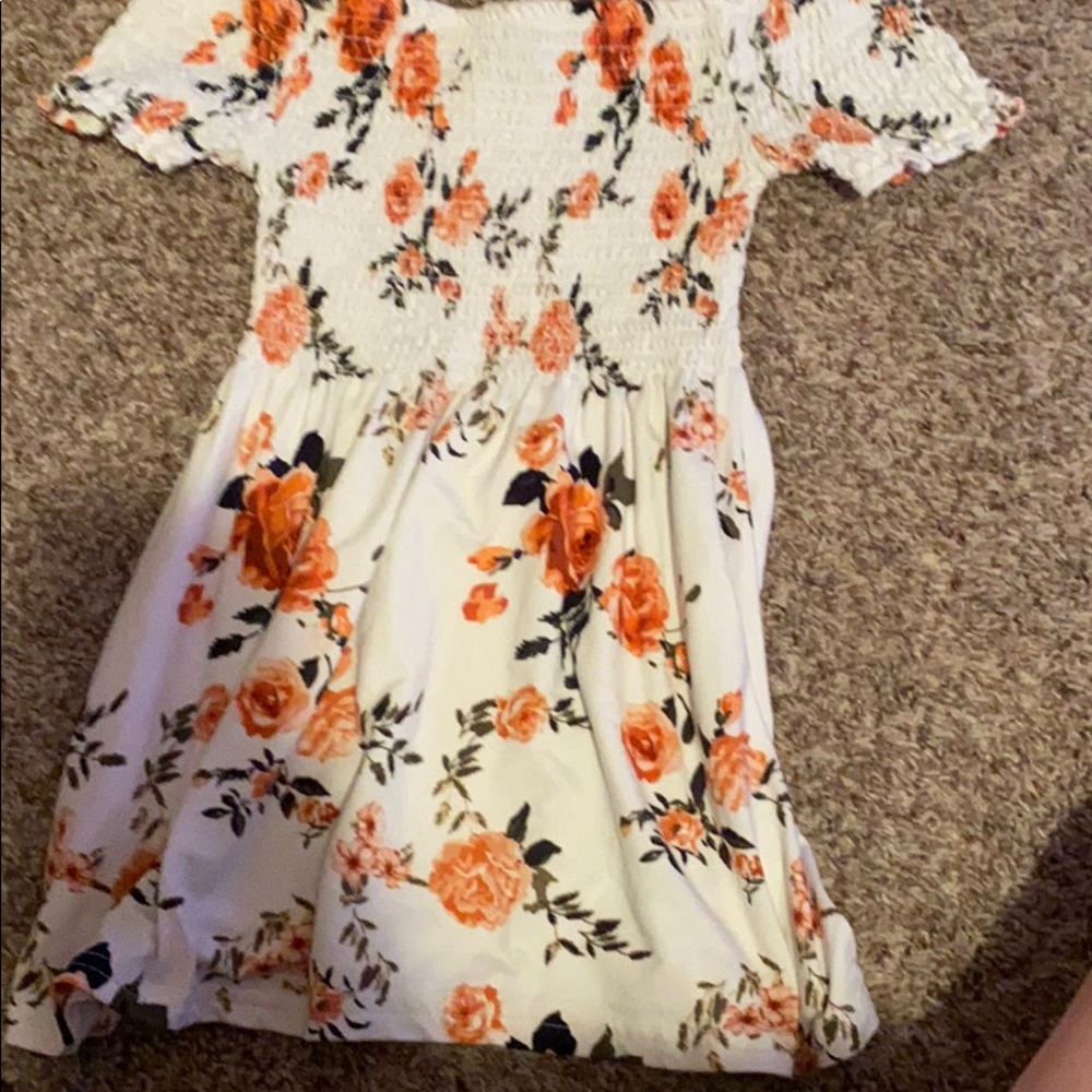 Pink flower dress